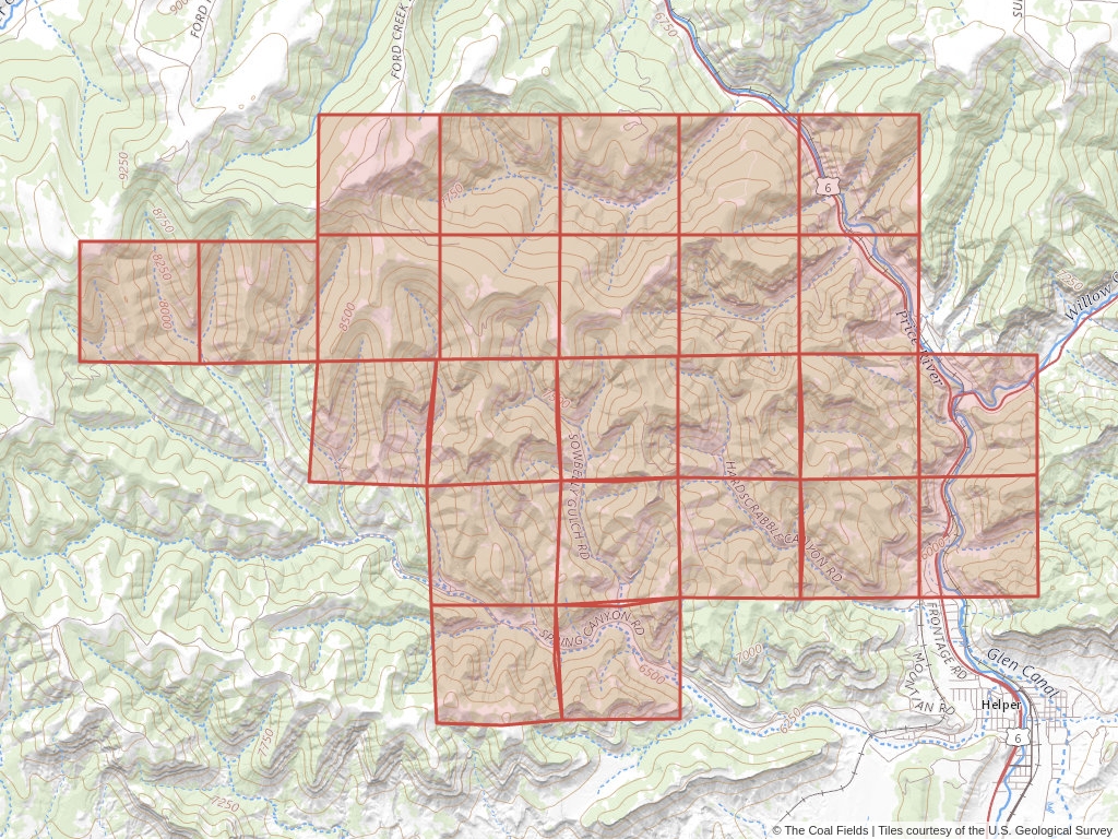 'Meadowlark Coal Mining Unit' | 12,291 acres in Utah, Utah | Established in 1990 | Blackhawk Coal Company | 'UTU    073343'
