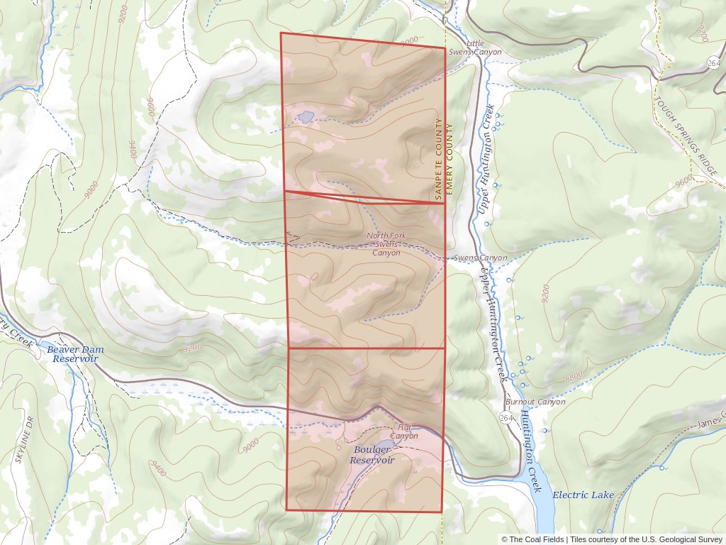 'Uinta Basin Coal Exploration License' | 1,422 acres in Emery, Utah | Established in 1995 | Canyon Fuel Co. | 'UTU    074350'