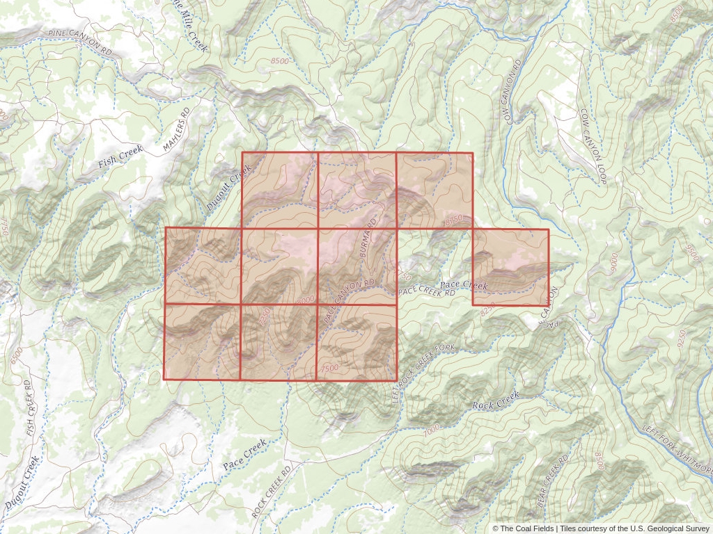'Uinta Basin Coal Lease' | 2,881 acres in Carbon, Utah | Established in 1952 | Canyon Fuel Co. | 'UTU   0007064'