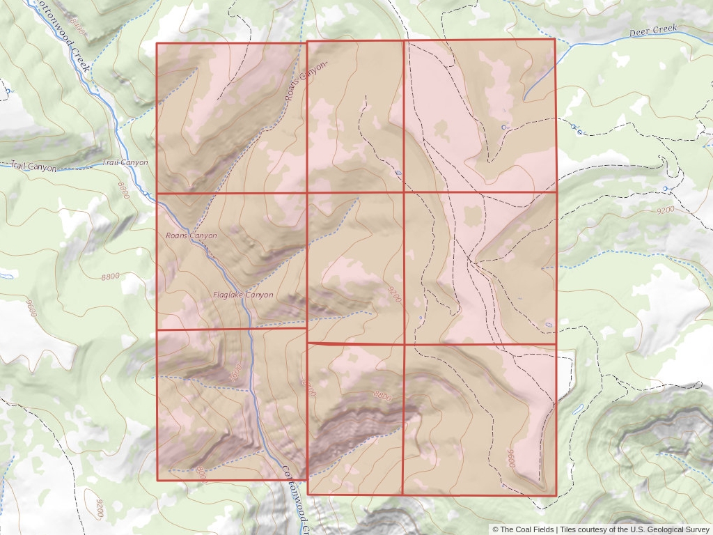 'Uinta Basin Coal Lease' | 2,423 acres in Emery, Utah | Established in 1961 | Pacificorp Interwest Mining Co. | 'UTU   0083066'