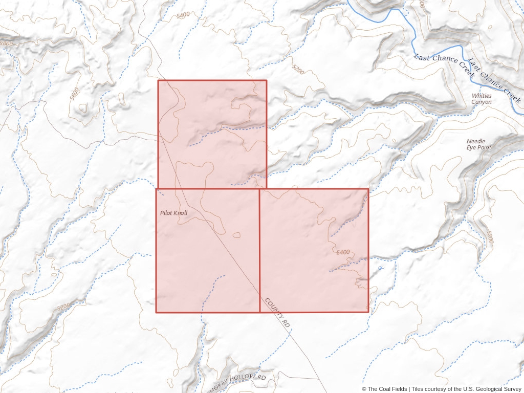 'Kaiparowits Basin Prefered Coal Lease' | 2,064 acres in Kane, Utah | Established in 1962 | Amca Coal Leasing | 'UTU   0087805'
