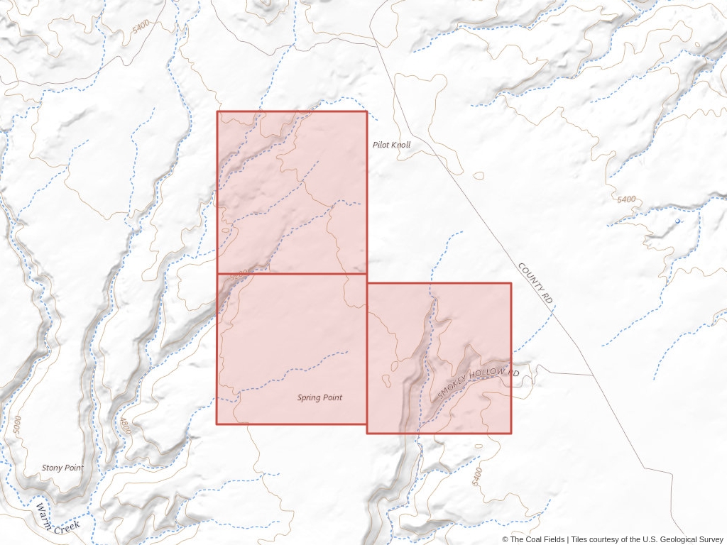 'Smoky Hollow Prefered Coal Lease' | 1,945 acres in Kane, Utah | Established in 1962 | Amca Coal Leasing | 'UTU   0087806'