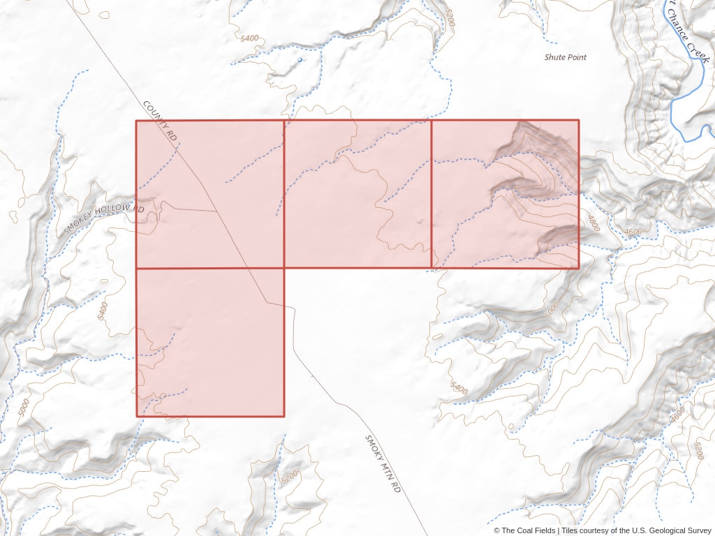 'Smoky Hollow Prefered Coal Lease' | 1,920 acres in Kane, Utah | Established in 1962 | Amca Coal Leasing | 'UTU   0087807'