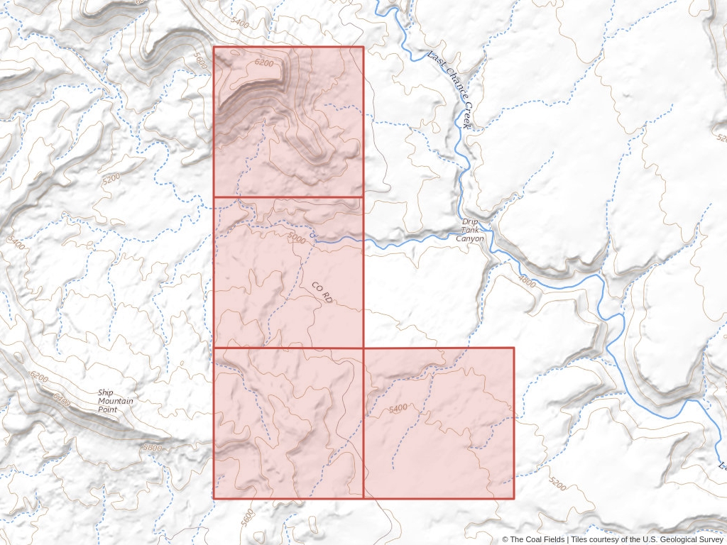 'Kaiparowits Basin Prefered Coal Lease' | 1,920 acres in Kane, Utah | Established in 1962 | Amca Coal Leasing | 'UTU   0087835'