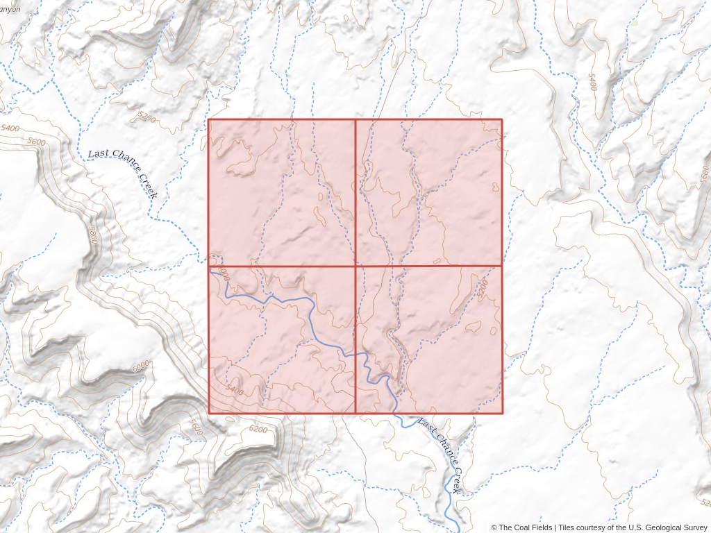 'Kaiparowits Basin Prefered Coal Lease' | 640 acres in Kane, Utah | Established in 1962 | Amca Coal Leasing | 'UTU   0087836'