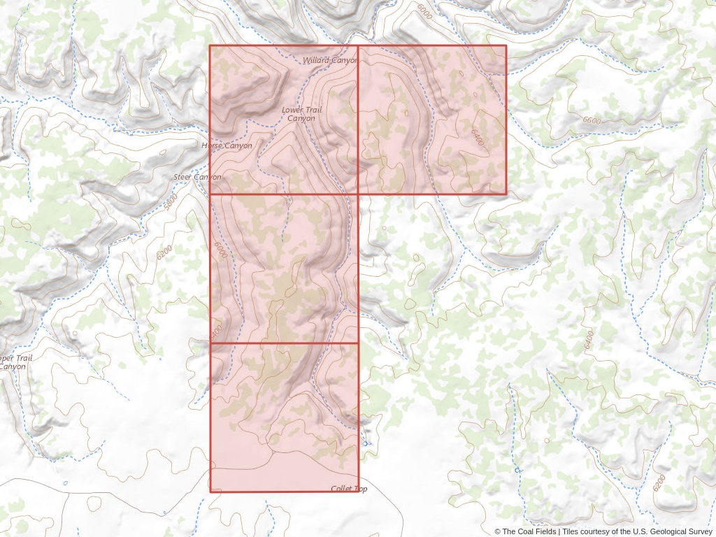'Kaiparowits Basin Prefered Coal Lease' | 2,560 acres in Kane, Utah | Established in 1962 | Consolidation Coal | 'UTU   0098787'