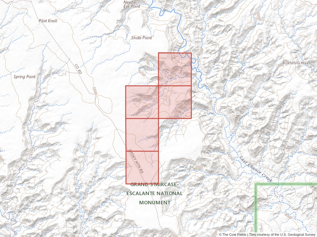 'Kaiparowits Basin Prefered Coal Lease' | 1,600 acres in Kane, Utah | Established in 1962 | 5 M Incorporated | 'UTU   0101140'