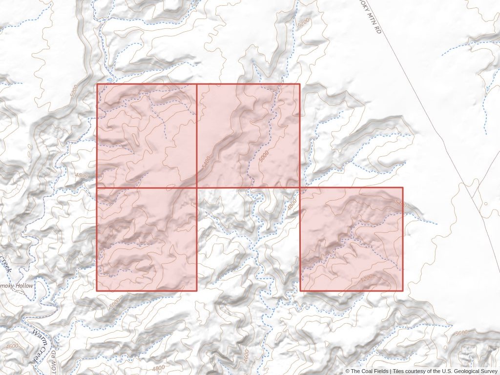 'Kaiparowits Basin Prefered Coal Lease' | 1,562 acres in Kane, Utah | Established in 1962 | Amca Coal Leasing | 'UTU   0101142'