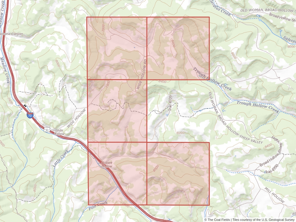 'Uinta Basin Prefered Coal Lease' | 1,825 acres in Sevier, Utah | Established in 1964 | BHP Petroleum Inc. (Americas) | 'UTU   0141171'