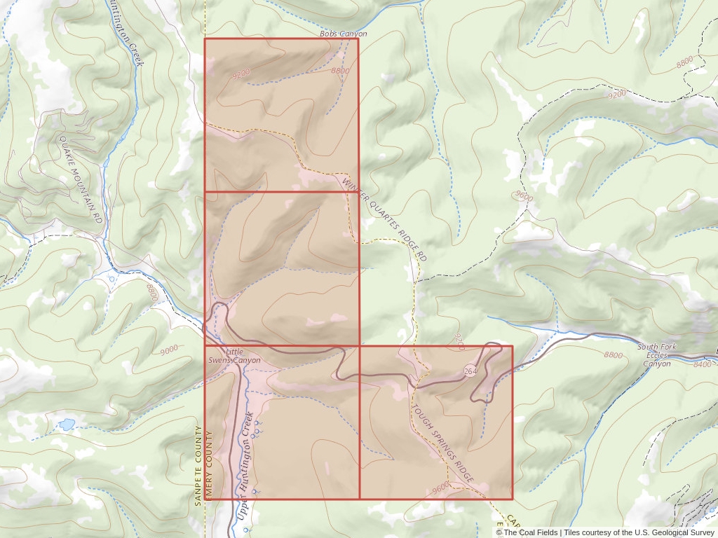 'Uinta Basin Coal Lease' | 1,533 acres in Carbon, Utah | Established in 1965 | Canyon Fuel Co. | 'UTU   0147570'