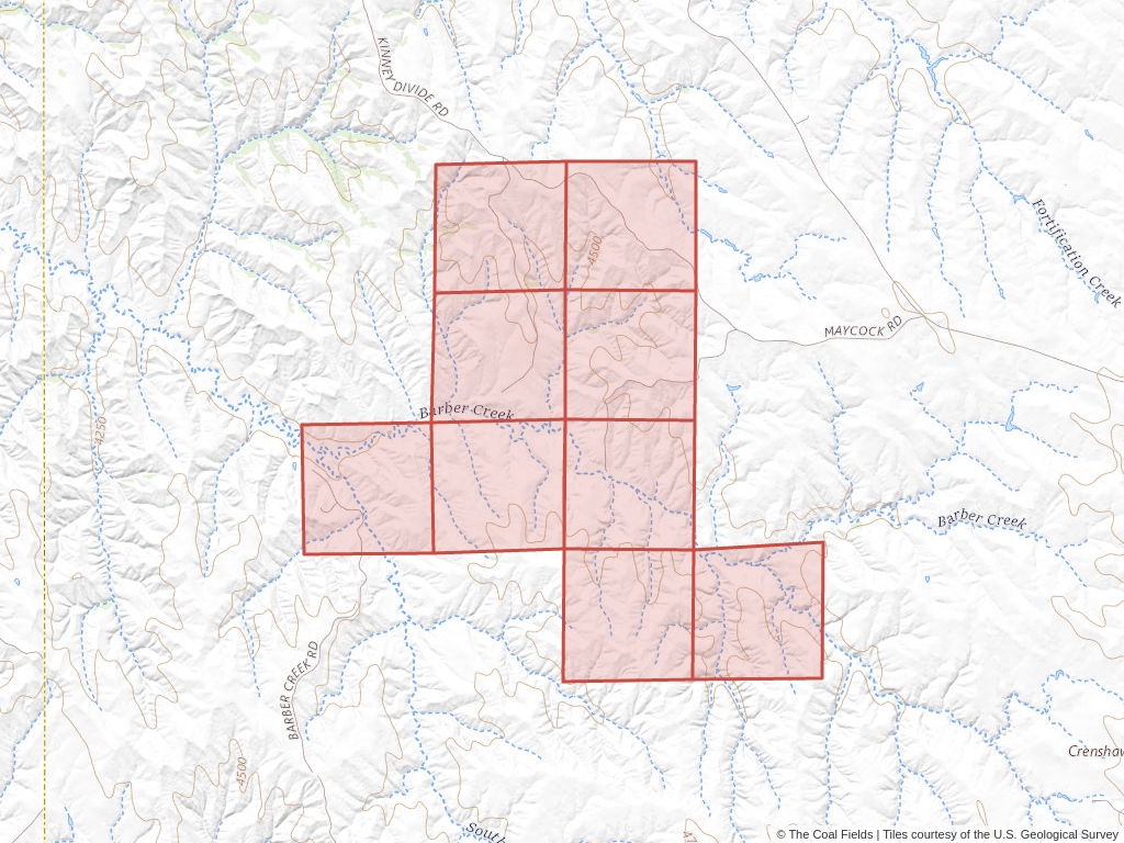 'Powder River Basin Prefered Coal Lease' | 2,616 acres in Campbell, Wyo. | Established in 1967 | Western Fuels Association | 'WYW    004996'