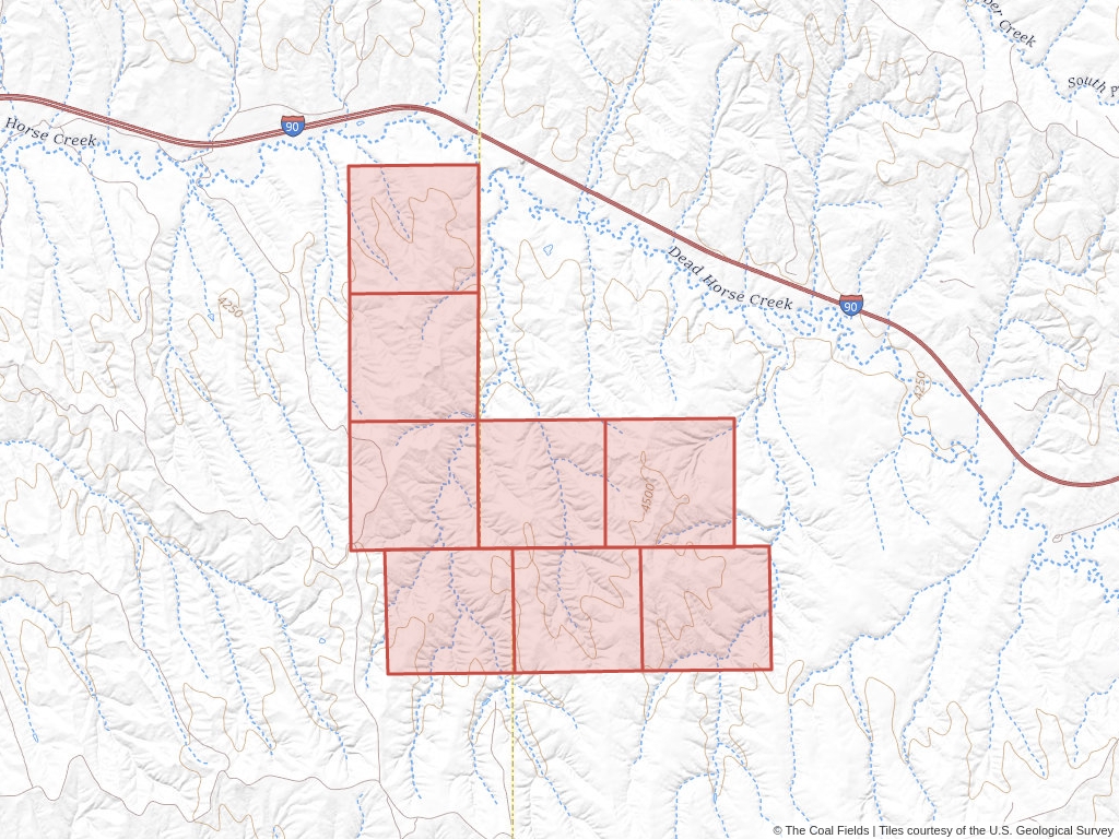 'Powder River Basin Prefered Coal Lease' | 2,668 acres in Johnson, Wyo. | Established in 1967 | John S. Wold | 'WYW    004997'