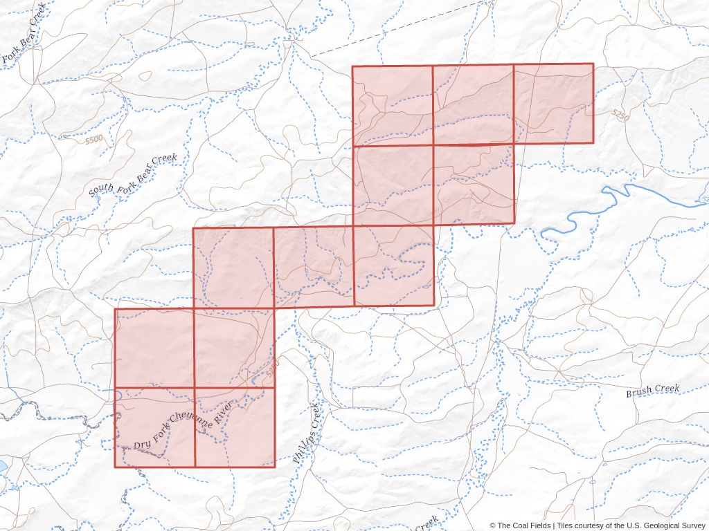 'Powder River Basin Coal Prospecting Permit' | 1,281 acres in Converse, Wyo. | Established in 1968 | Eugene Stevens | 'WYW    012767'