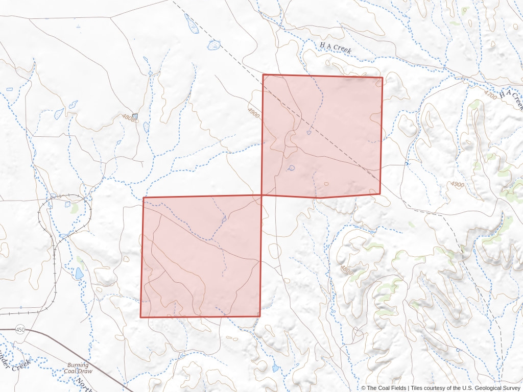 'Powder River Basin Prefered Coal Lease' | 356 acres in Campbell, Wyo. | Established in 1974 | Atlantic Richfield Company | 'WYW    01687701'