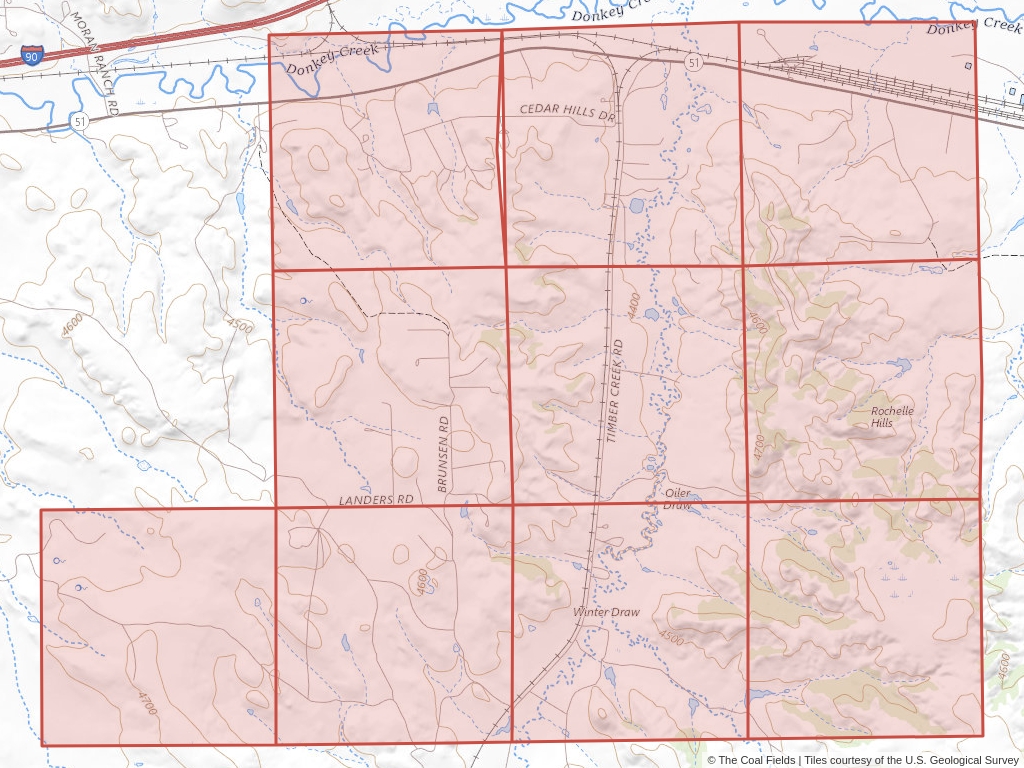 'Powder River Basin Prefered Coal Lease' | 4,545 acres in Campbell, Wyo. | Established in 1970 | Btu Incorporated | 'WYW    024985'