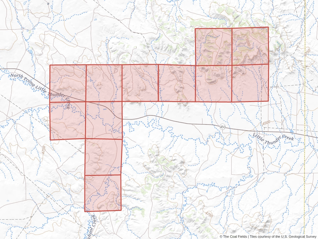'Powder River Basin Coal Prospecting Permit' | 5,000 acres in Campbell, Wyo. | Established in 1971 | Elizabeth W Jenkins | 'WYW    028516'