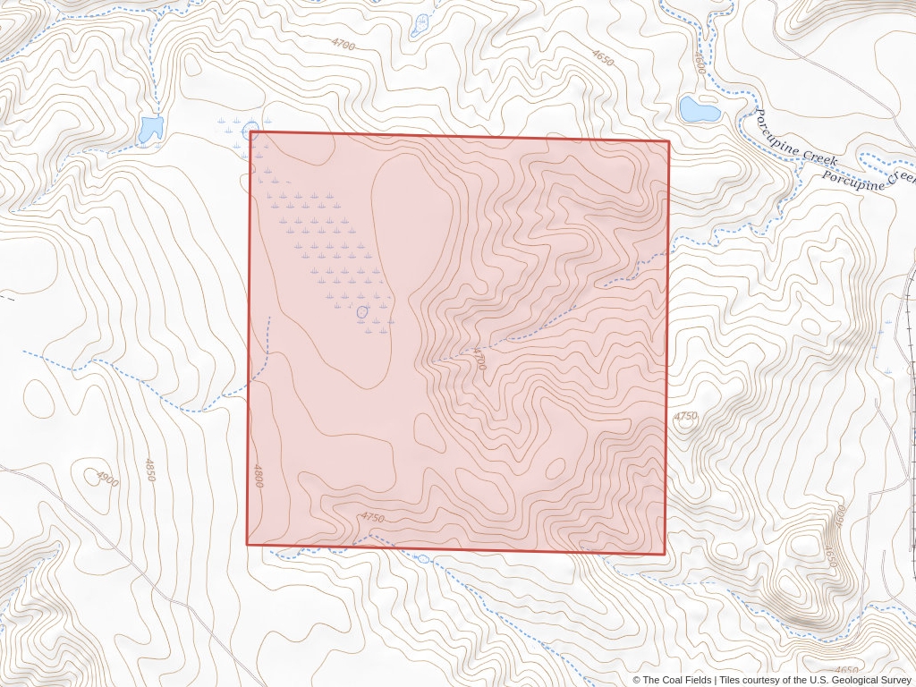 'North Antelope Mine Coal Lease' | 110 acres in Campbell, Wyo. | Established in 1966 | Peabody Powder River Mining LLC | 'WYW    060231'