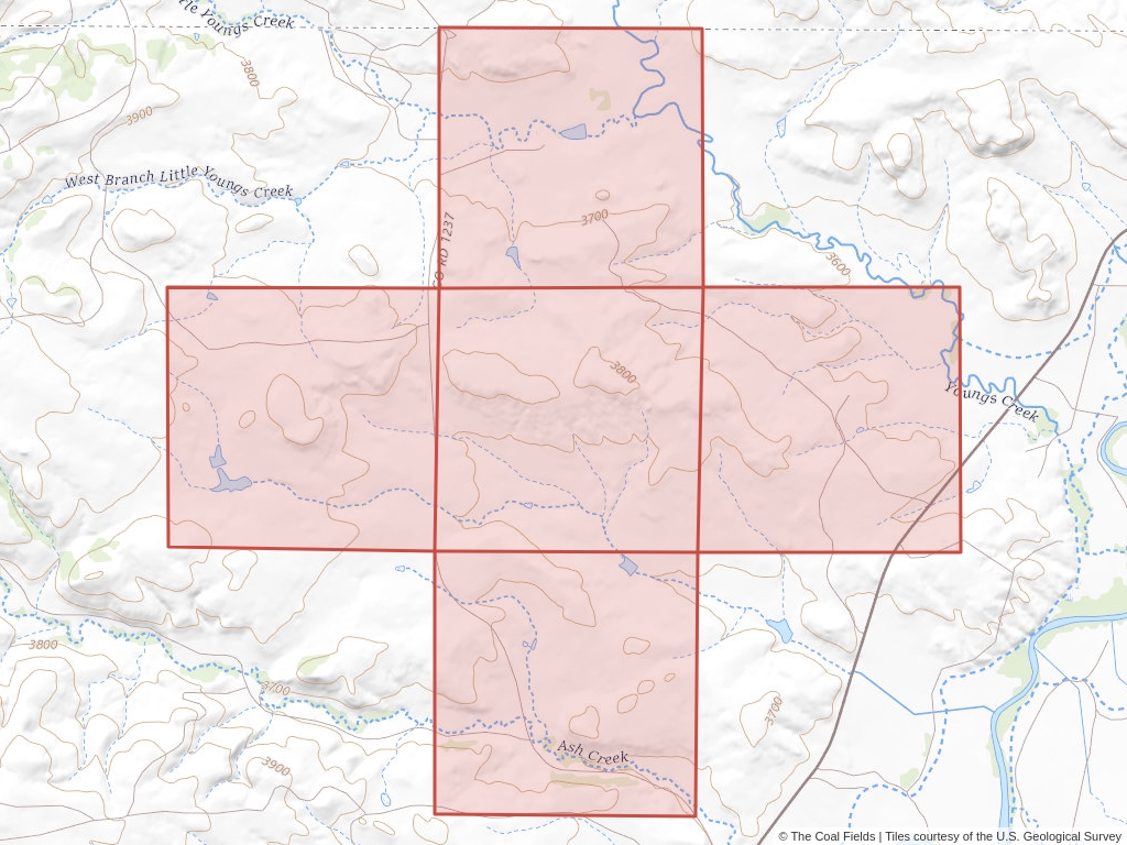 'Powder River Basin Coal Exploration License' | 320 acres in Sheridan, Wyo. | Established in 1986 | Rockefeller L S | 'WYW    103184'