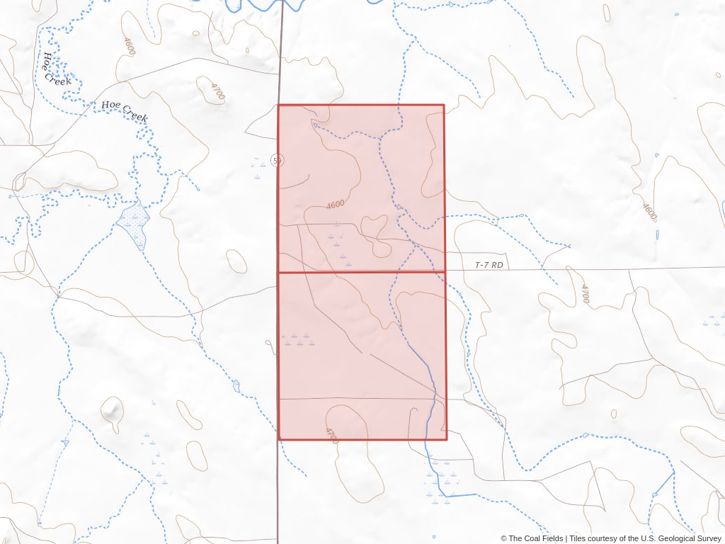 'Powder River Basin Coal Exploration License' | 81 acres in Campbell, Wyo. | Established in 1989 | Mobil Coal Producing | 'WYW    116907'