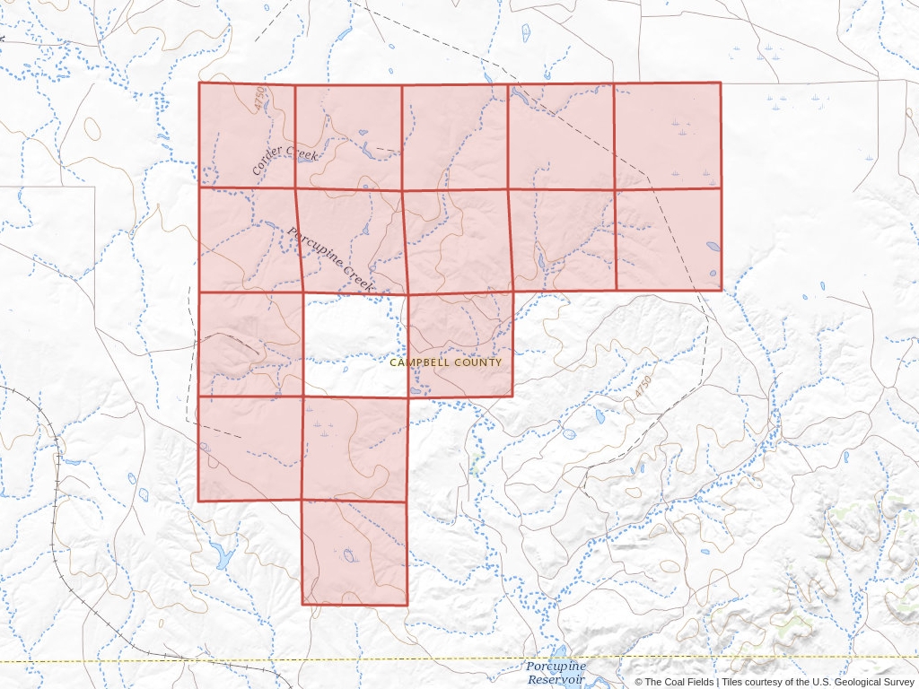 'Powder River Basin Coal Exploration License' | 4,520 acres in Campbell, Wyo. | Established in 1990 | Powder River Coal Company | 'WYW    121114'