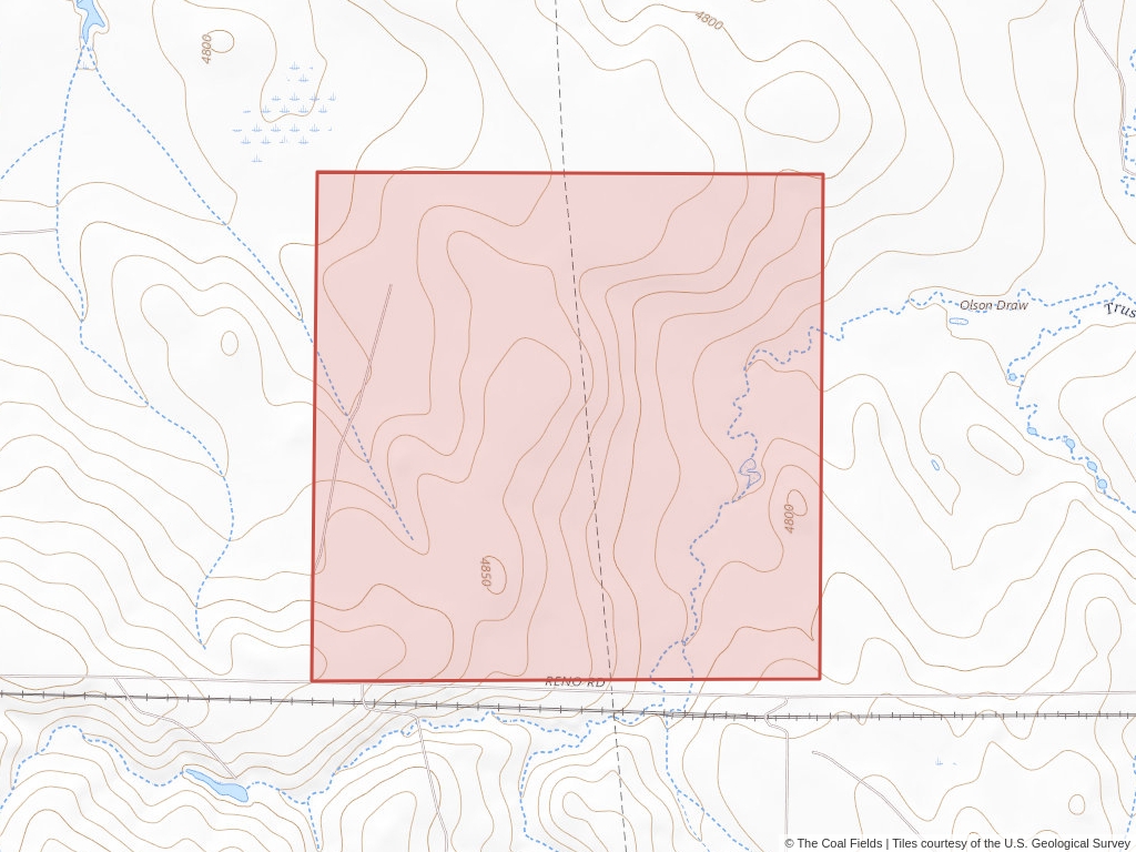 'Powder River Basin Coal Exploration License' | 37 acres in Campbell, Wyo. | Established in 1991 | Thunder Basin Coal | 'WYW    124704'