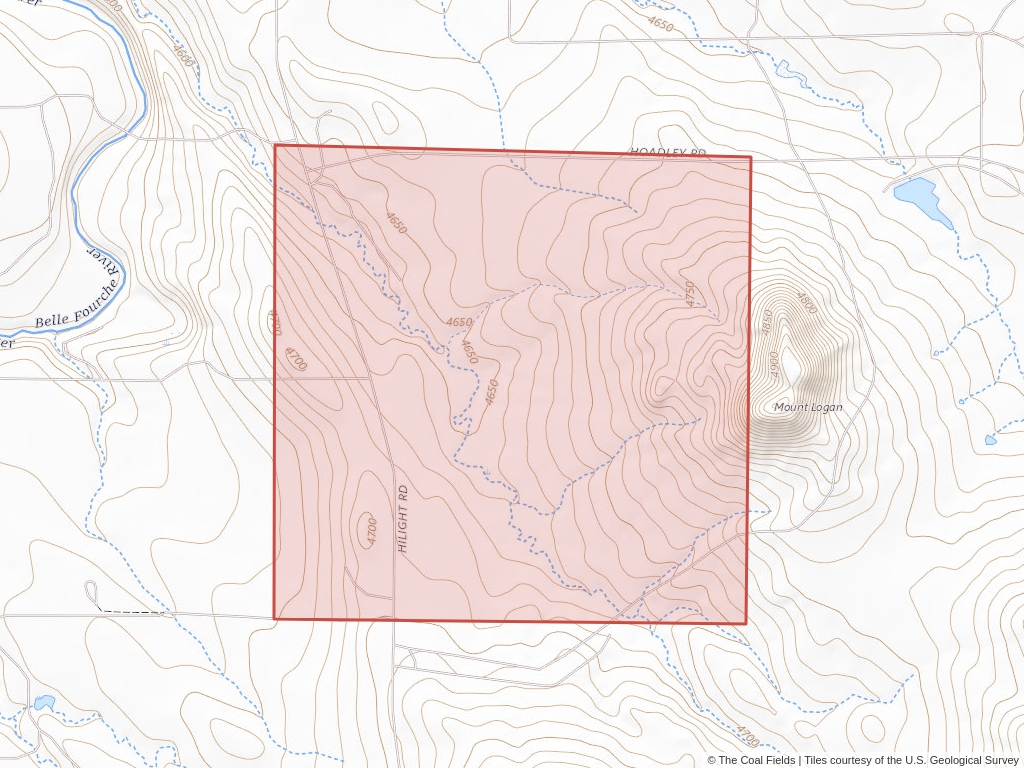 'Powder River Basin Coal Exploration License' | 41 acres in Campbell, Wyo. | Established in 1993 | Thunder Basin Coal | 'WYW    127625'
