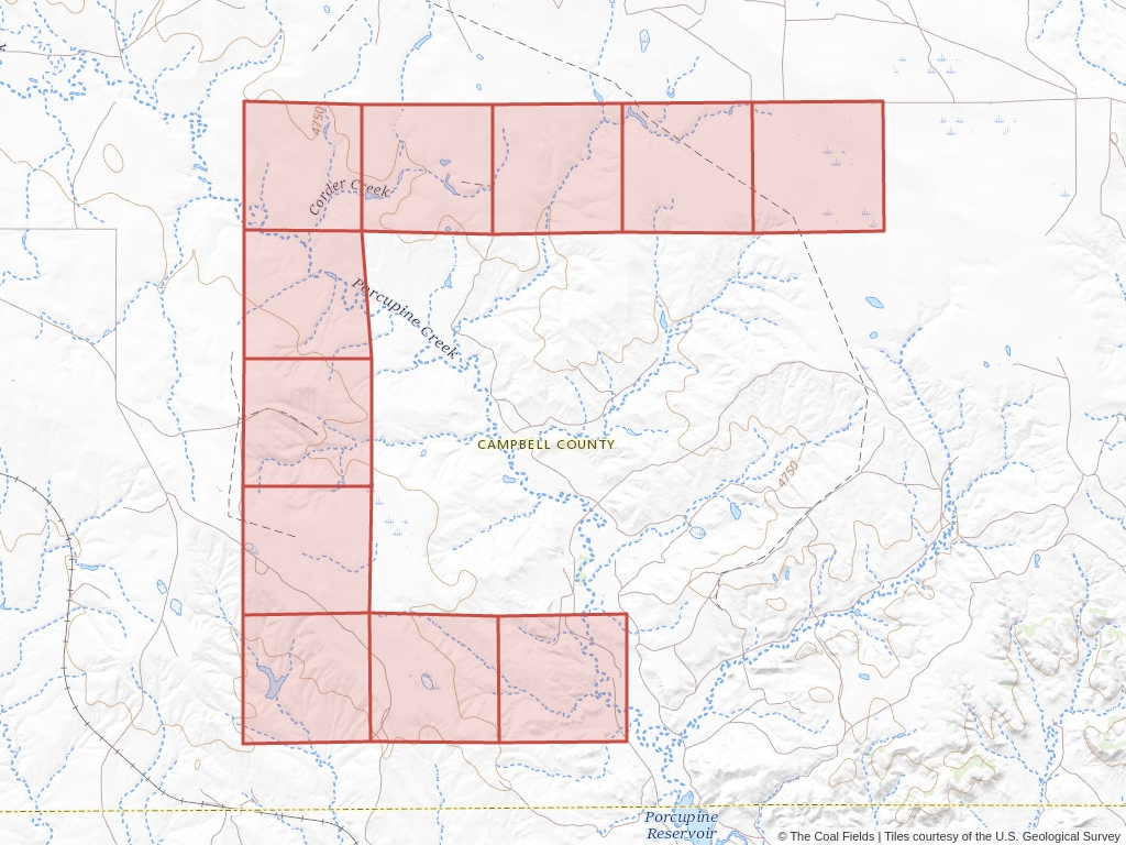 'North Antelope/Rochelle Mines Competitive Coal Lease' | 182 acres in Campbell, Wyo. | Established in 1995 | Peabody Powder River Mining LLC | 'WYW    136142'