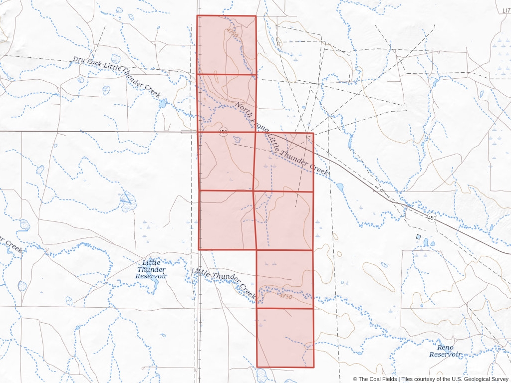 'Powder River Basin Coal Exploration License' | 5,064 acres in Campbell, Wyo. | Established in 2001 | Ark Land Co. | 'WYW    153411'