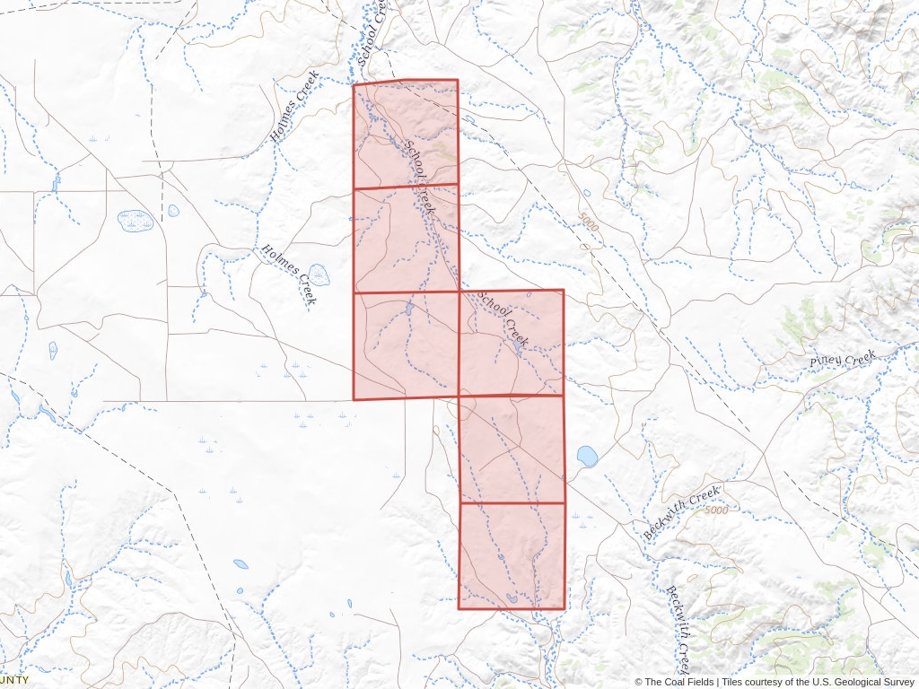 'Powder River Basin Coal Exploration License' | 694 acres in Campbell, Wyo. | Established in 2005 | Peabody Powder River Mining LLC | 'WYW    162491'