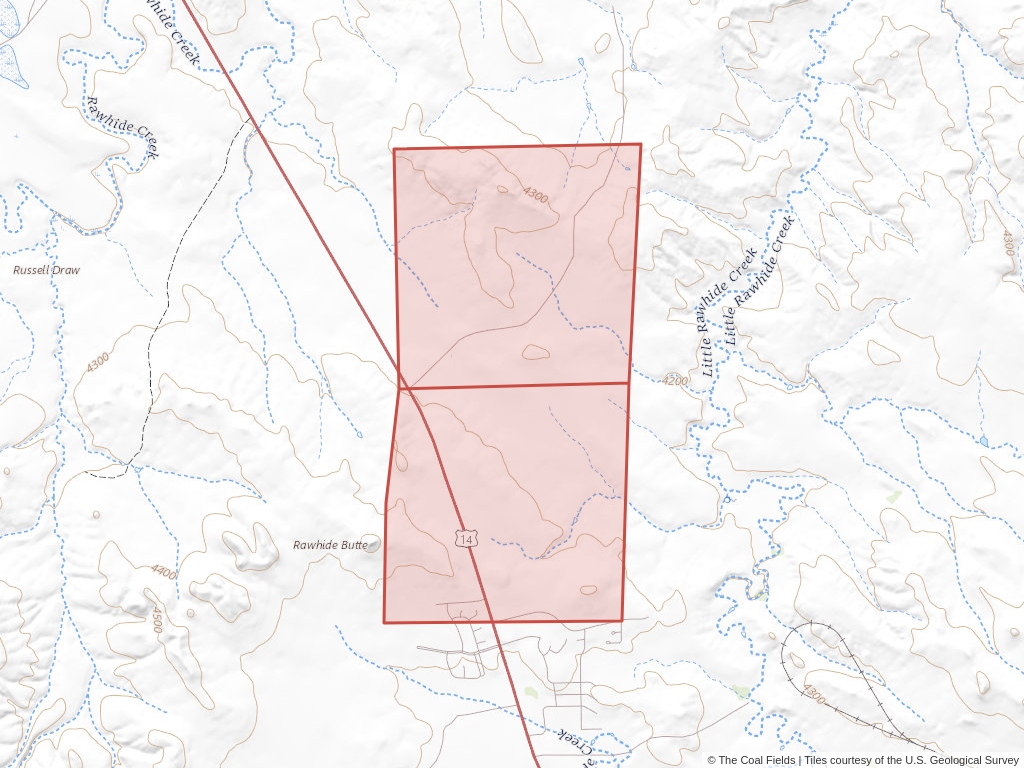 'Powder River Basin Coal Exploration License' | 315 acres in Campbell, Wyo. | Established in 2005 | Peabody Powder River Mining LLC | 'WYW    162764'