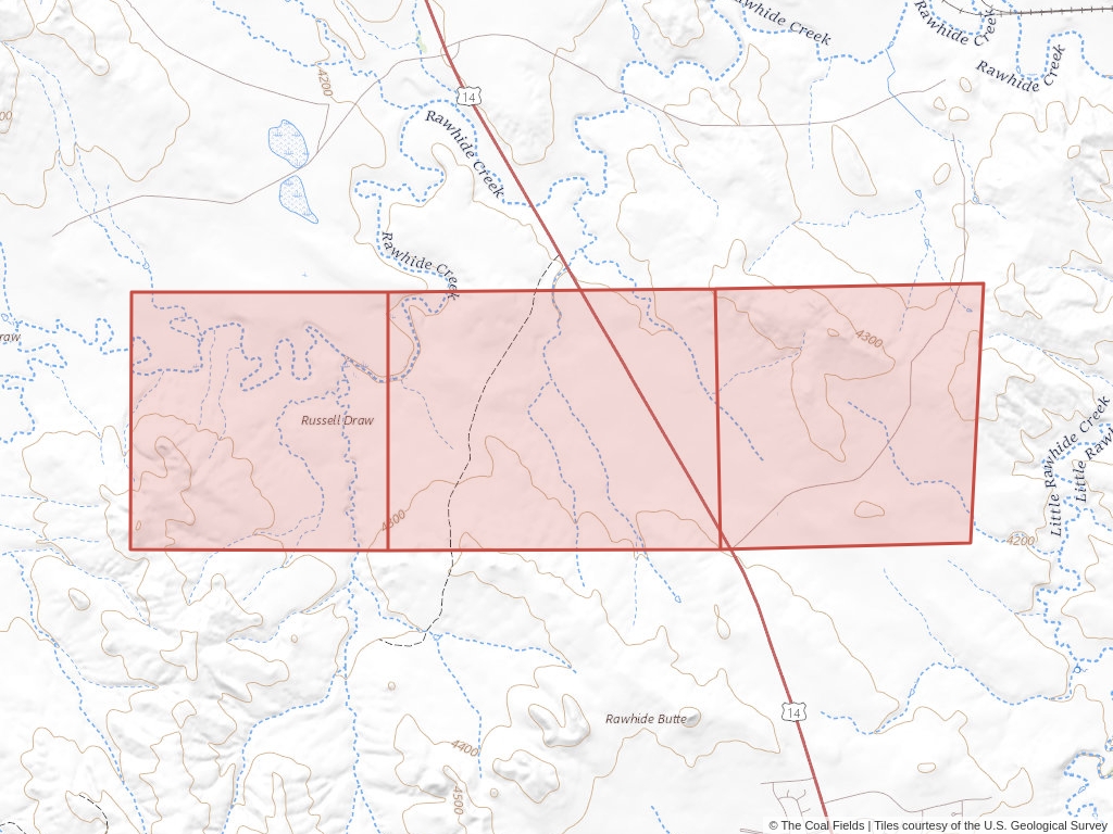 'Powder River Basin Coal Exploration License' | 1,369 acres in Campbell, Wyo. | Established in 2011 | Peabody Caballo Mining LLC | 'WYW    180006'