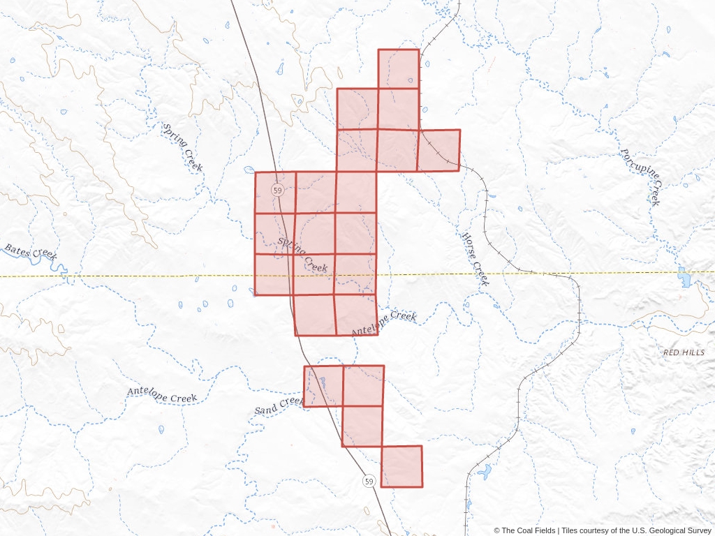 'Powder River Basin Coal Exploration License' | 6,572 acres in Converse, Wyo. | Established in 2011 | Antelope Coal LLC | 'WYW    180710'