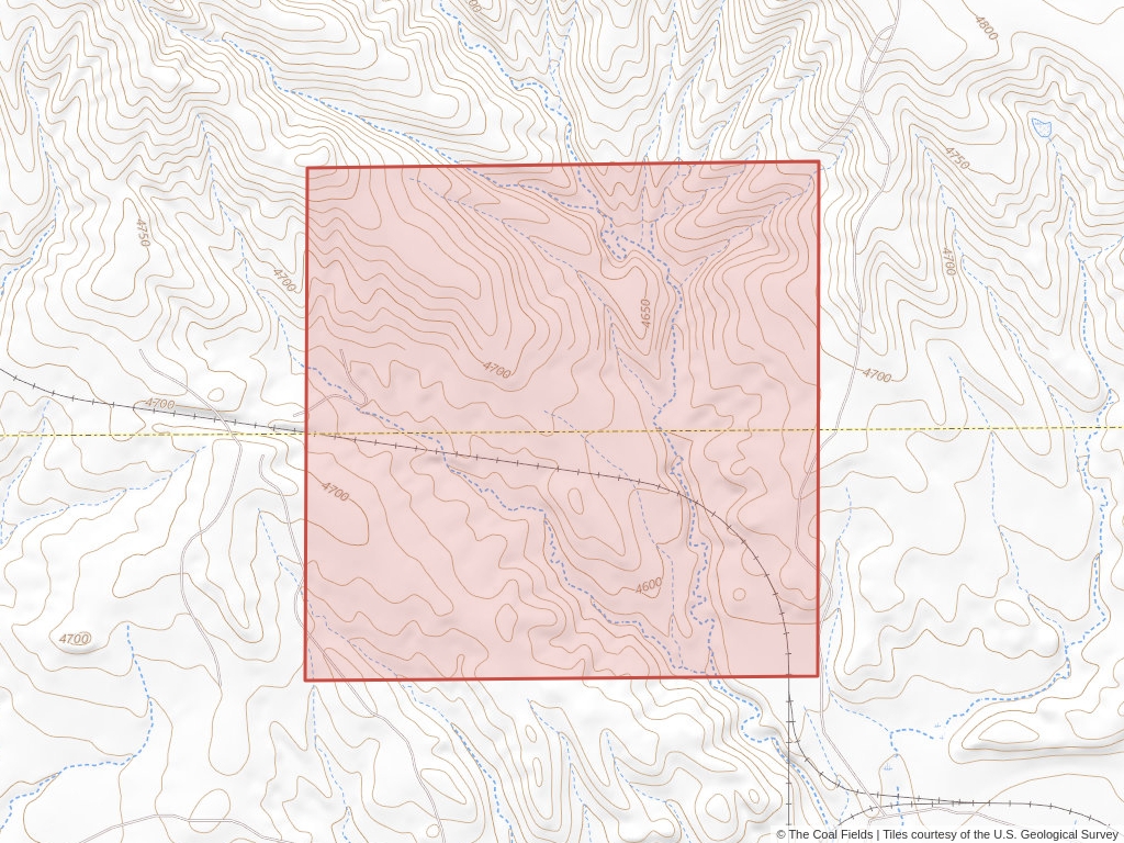 'Powder River Basin Coal Lease' | 122 acres in Converse, Wyo. | Established in 1966 | Peabody Powder River Mining LLC | 'WYW    180753'