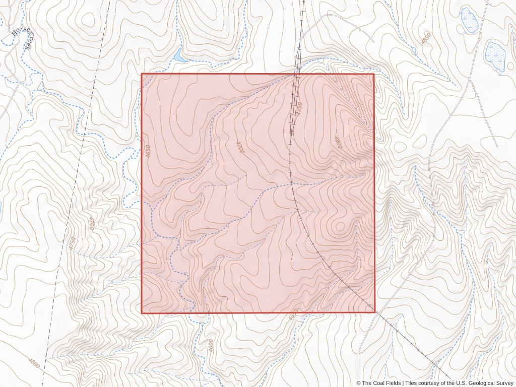 'Powder River Basin Competitive Coal Lease' | 41 acres in Campbell, Wyo. | Established in 1997 | Peabody Powder River Mining LLC | 'WYW    180754'