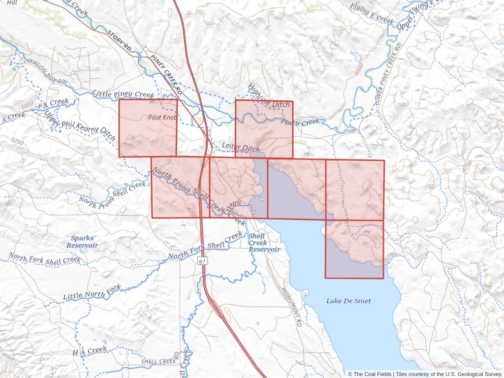 'Powder River Basin Coal Lease' | 1,913 acres in Johnson, Wyo. | Established in 1955 | Texaco Incorporated | 'WYW   0030009'