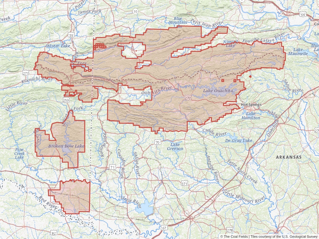 Ouachita National Forest Coal Mining Leases