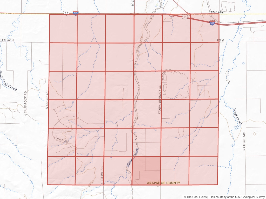 Sec. 34, T.4S, R.63W, 6th P.M. Coal Mining Leases