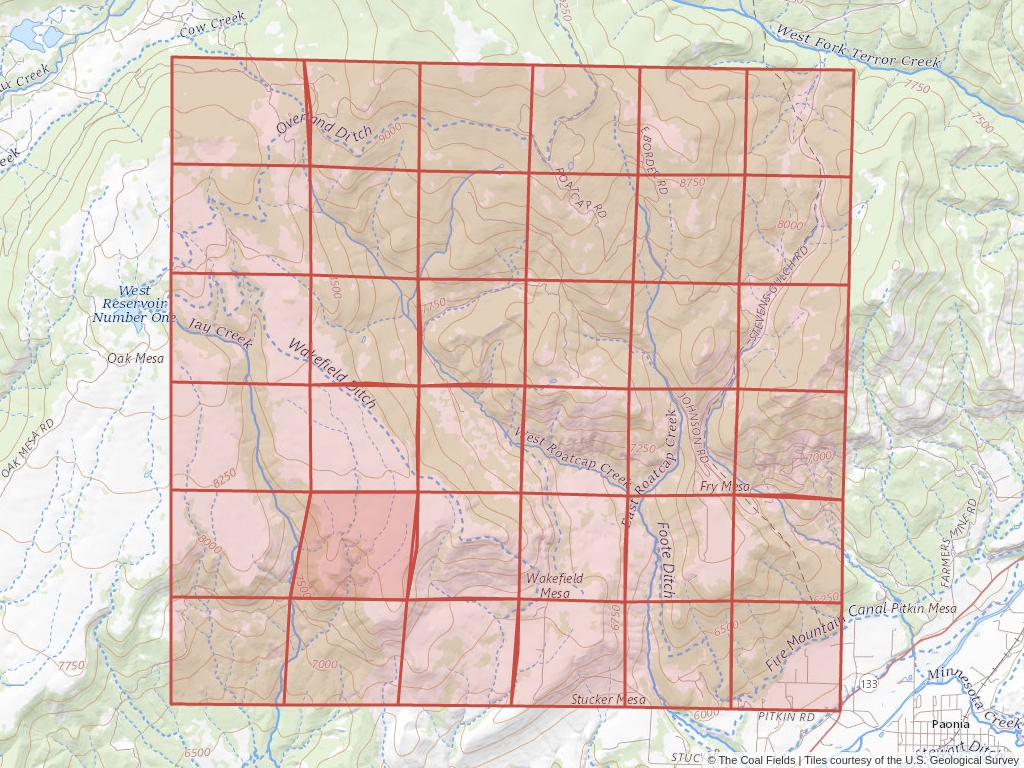 Sec. 29, T.13S, R.92W, 6th P.M. Coal Mining Leases