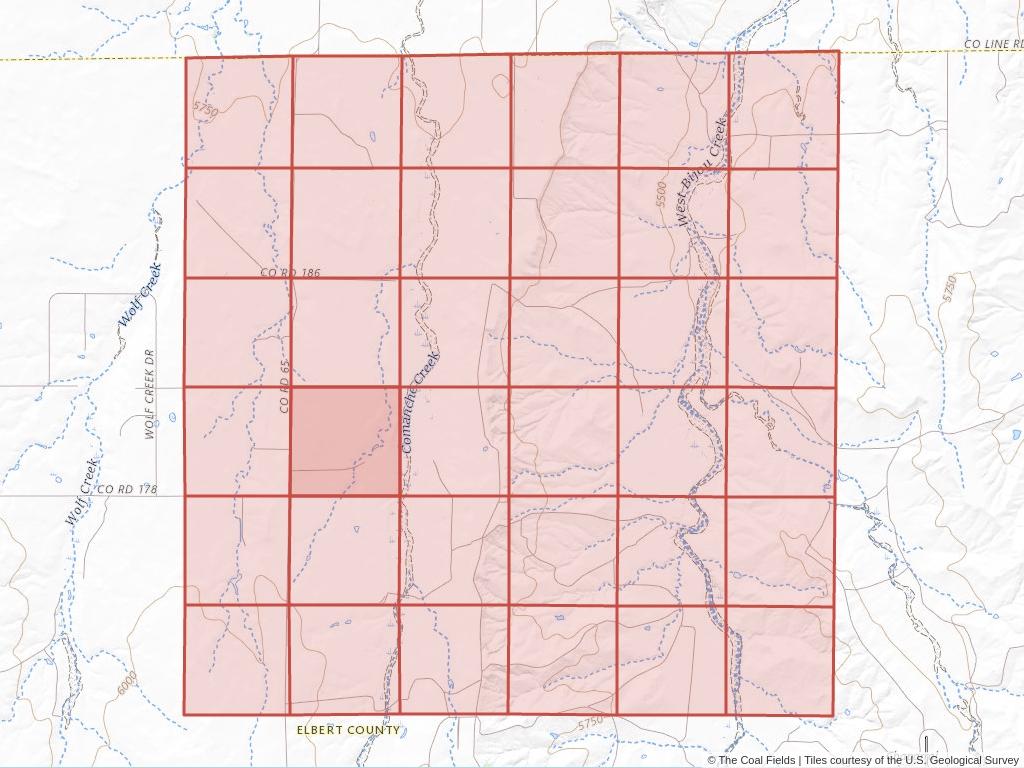 Sec. 20, T.6S, R.62W, 6th P.M. Coal Mining Leases