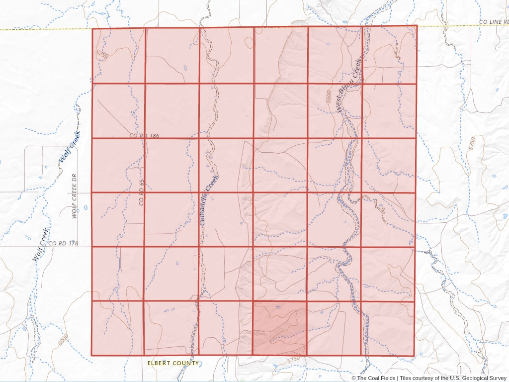 Sec. 34, T.6S, R.62W, 6th P.M. Coal Mining Leases