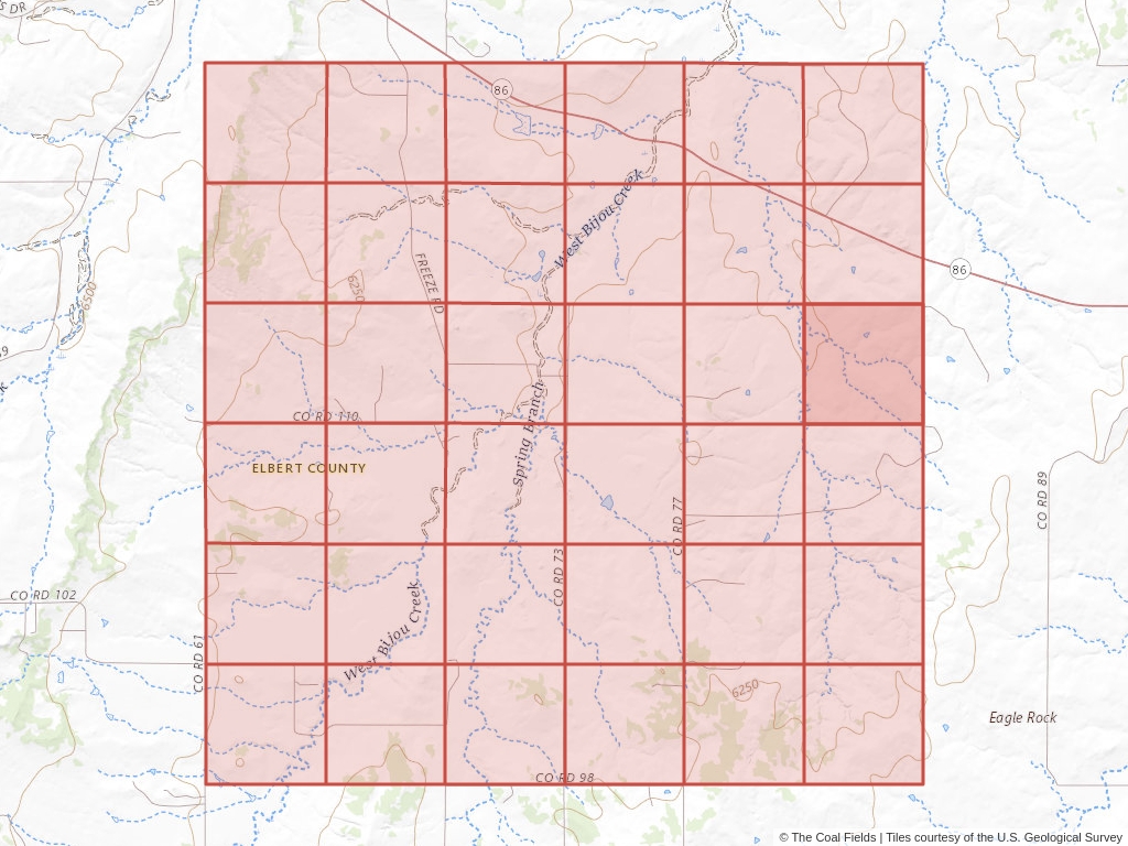 Sec. 13, T.9S, R.62W, 6th P.M. Coal Mining Leases