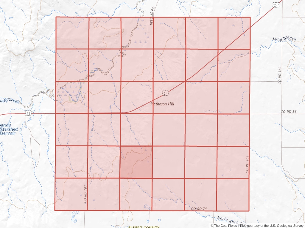 Sec. 28, T.10S, R.58W, 6th P.M. Coal Mining Leases