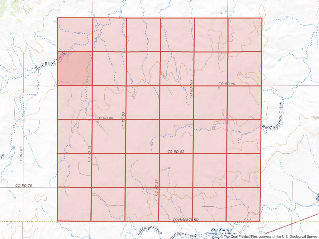 Sec. 7, T.10S, R.61W, 6th P.M. Coal Mining Leases