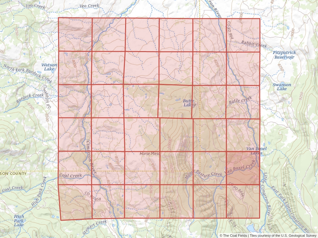 Sec. 25, T.47N, R.6W, New Mexico P.M. Coal Mining Leases