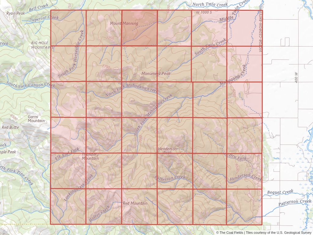 Sec. 4, T.4N, R.44E, Boise P.M. Coal Mining Leases