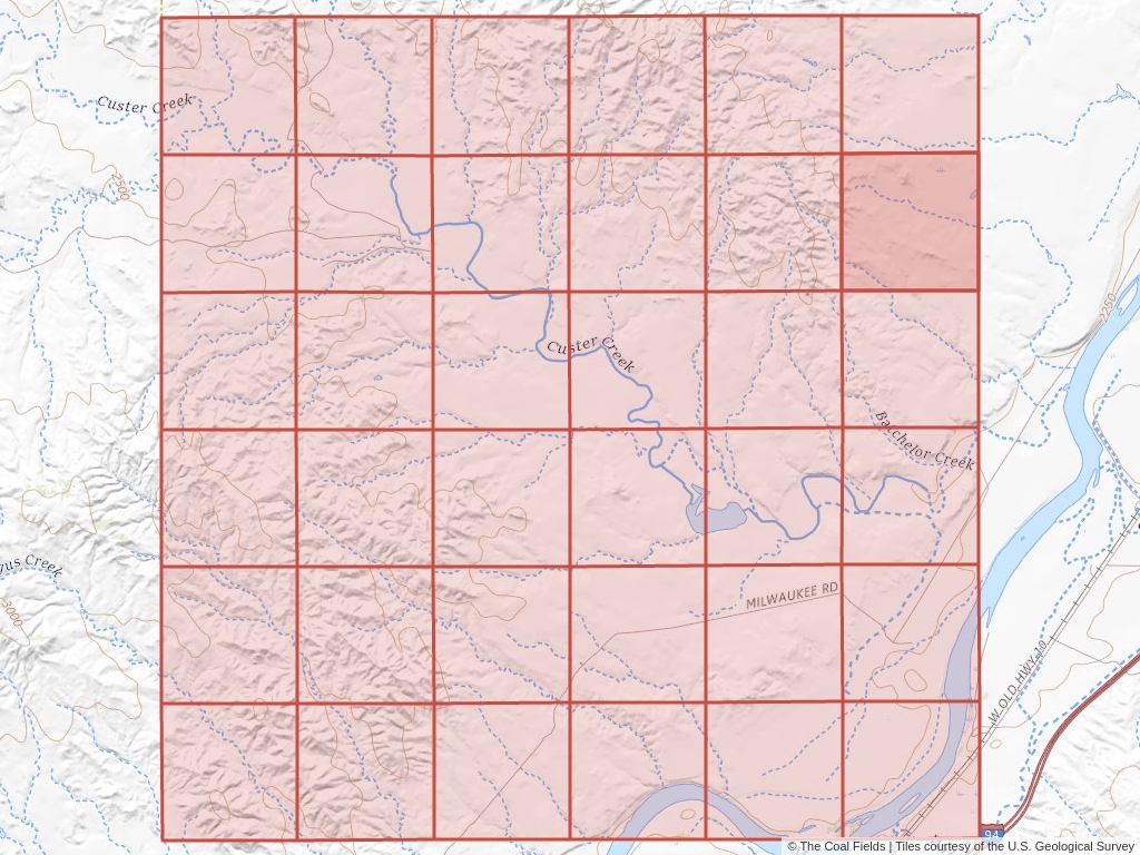 Sec. 12, T.11N, R.49E, Montana P.M. Coal Mining Leases