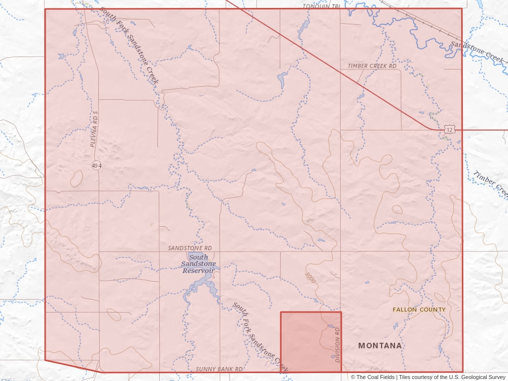 T.7N, R.58E, Montana P.M. Coal Mining Leases