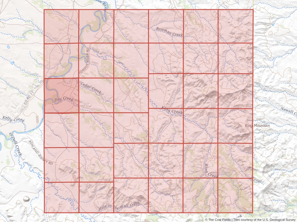 Sec. 18, T.4S, R.44E, Montana P.M. Coal Mining Leases