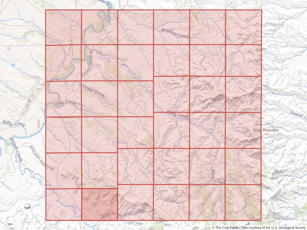 Sec. 32, T.4S, R.44E, Montana P.M. Coal Mining Leases