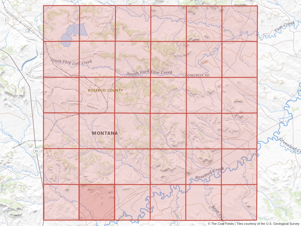 Sec. 32, T.1N, R.42E, Montana P.M. Coal Mining Leases